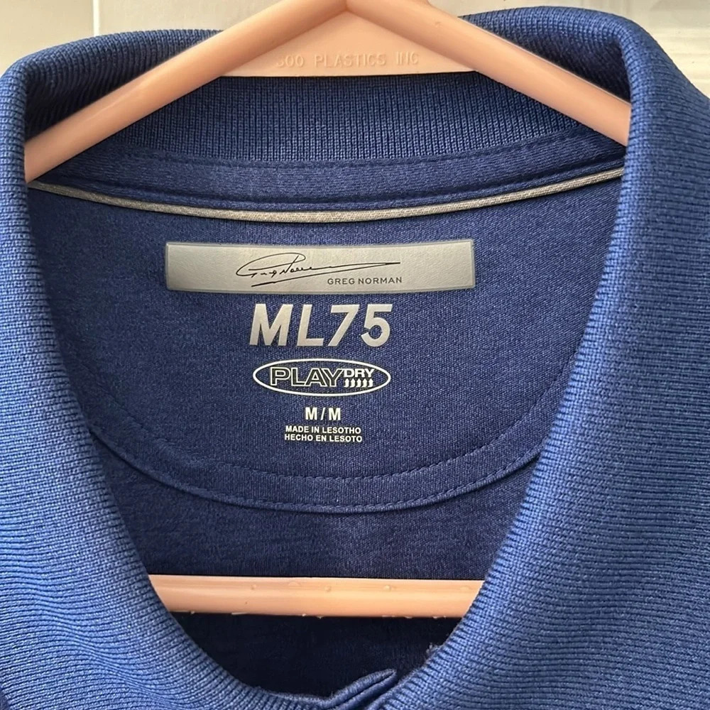 Greg Norman ML75 Play Dry Royal Blue Polo, Medium, EUC - Picture 4 of 5